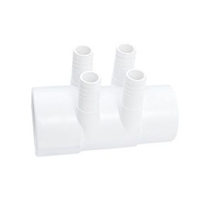 Vattenmanifold 2” inre diameter x 2” yttre diameter, 4 anslutningar